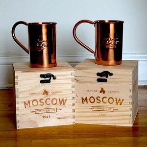 2 Moscow Mule Mugs (Copper)